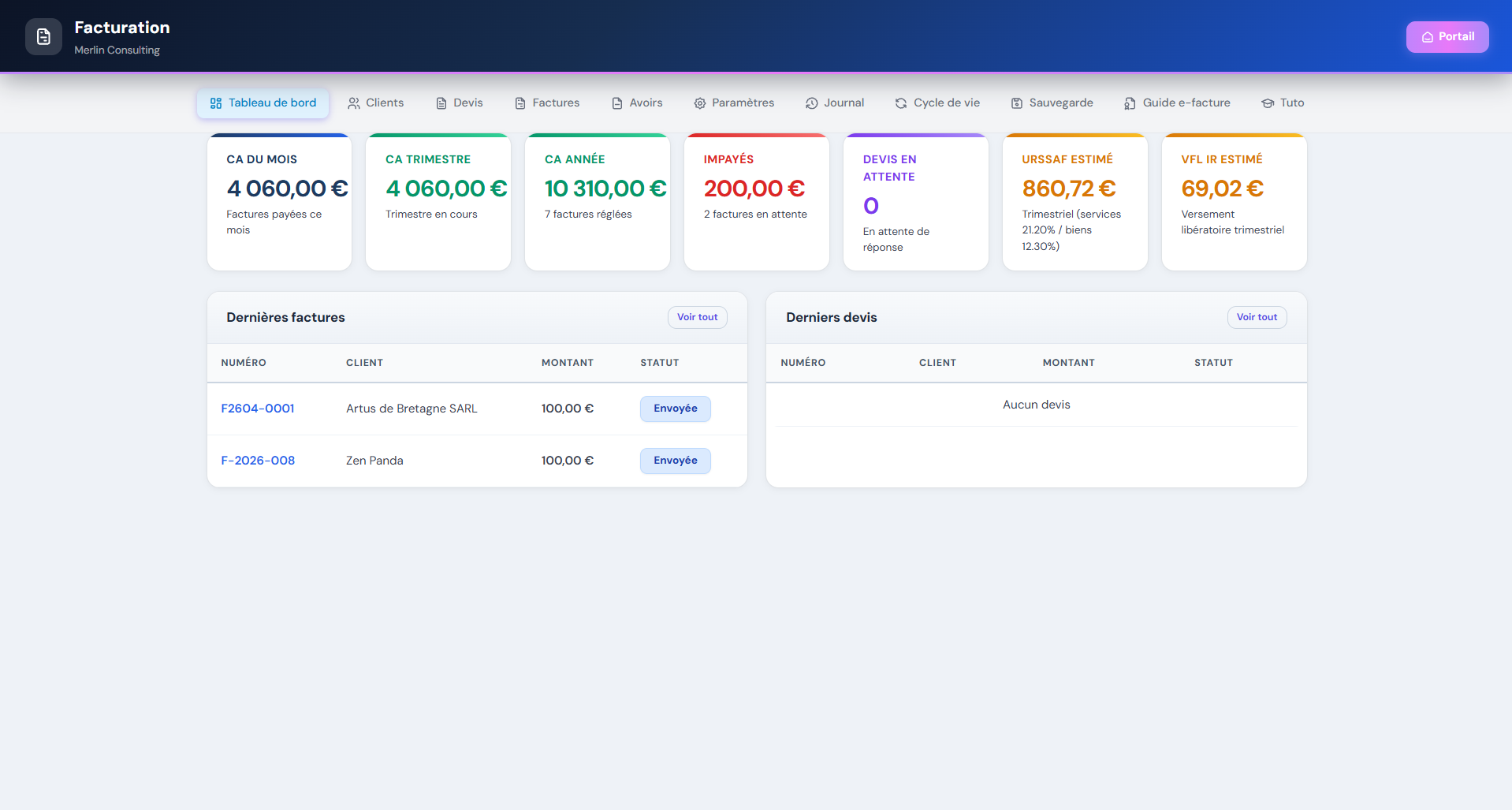 Module facturation Mon Asso Compta — émission de factures Factur-X