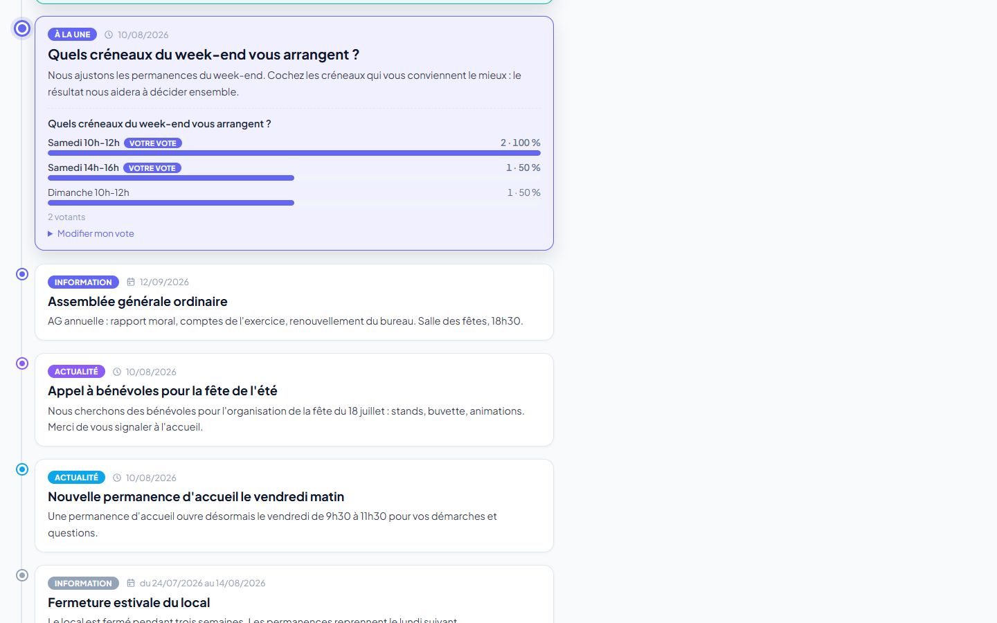 Sondage sur une actualité